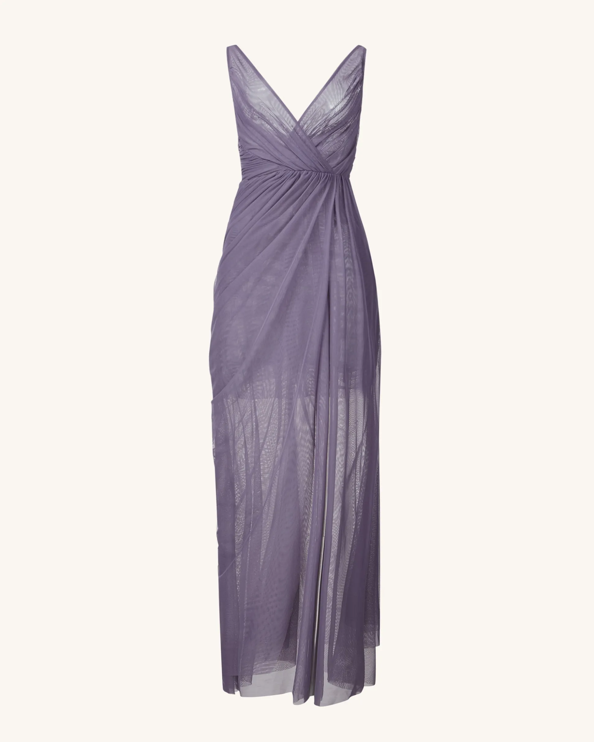 Luna Flowing Mesh Gown - Lavender