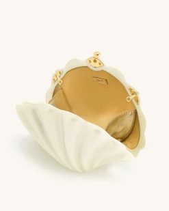 Maisie Shell Clutch - Ivory