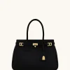 Miley Belt Embellished Tote Bag - Black