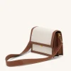 Mini Flap Crossbody - Beige Canvas