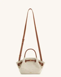 Mini Tote Bag Green Faux Suede Women bag - JW PEI Hana