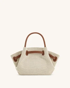 Mini Tote Bag Green Faux Suede Women bag - JW PEI Hana