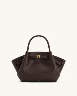 Mini Tote Bag Green Faux Suede Women bag - JW PEI Hana