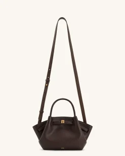 Mini Tote Bag Green Faux Suede Women bag - JW PEI Hana