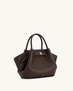 Mini Tote Bag Green Faux Suede Women bag - JW PEI Hana