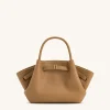 Mini Tote Bag Green Faux Suede Women bag - JW PEI Hana