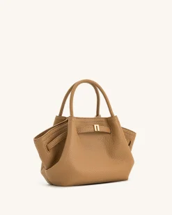 Mini Tote Bag Green Faux Suede Women bag - JW PEI Hana