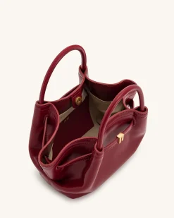 Mini Tote Bag Green Faux Suede Women bag - JW PEI Hana