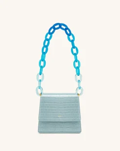 Mya Gradient Acrylic Chain Strap - Blue