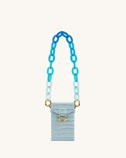 Mya Gradient Acrylic Chain Strap - Blue