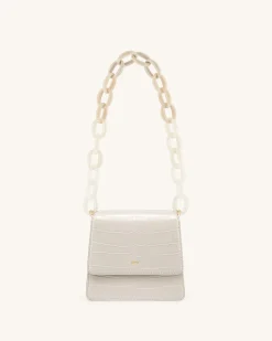 Mya Gradient Acrylic Chain Strap - Ivory
