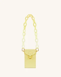 Mya Gradient Acrylic Chain Strap - Yellow