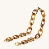 Mya Tortoiseshell Acrylic Chain Strap