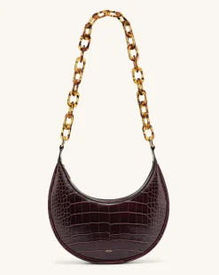 Mya Tortoiseshell Acrylic Chain Strap