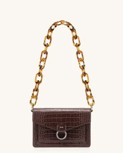 Mya Tortoiseshell Acrylic Chain Strap