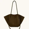 Nala Wide Tote Bag - Mocha Brown