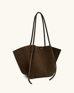 Nala Wide Tote Bag - Mocha Brown