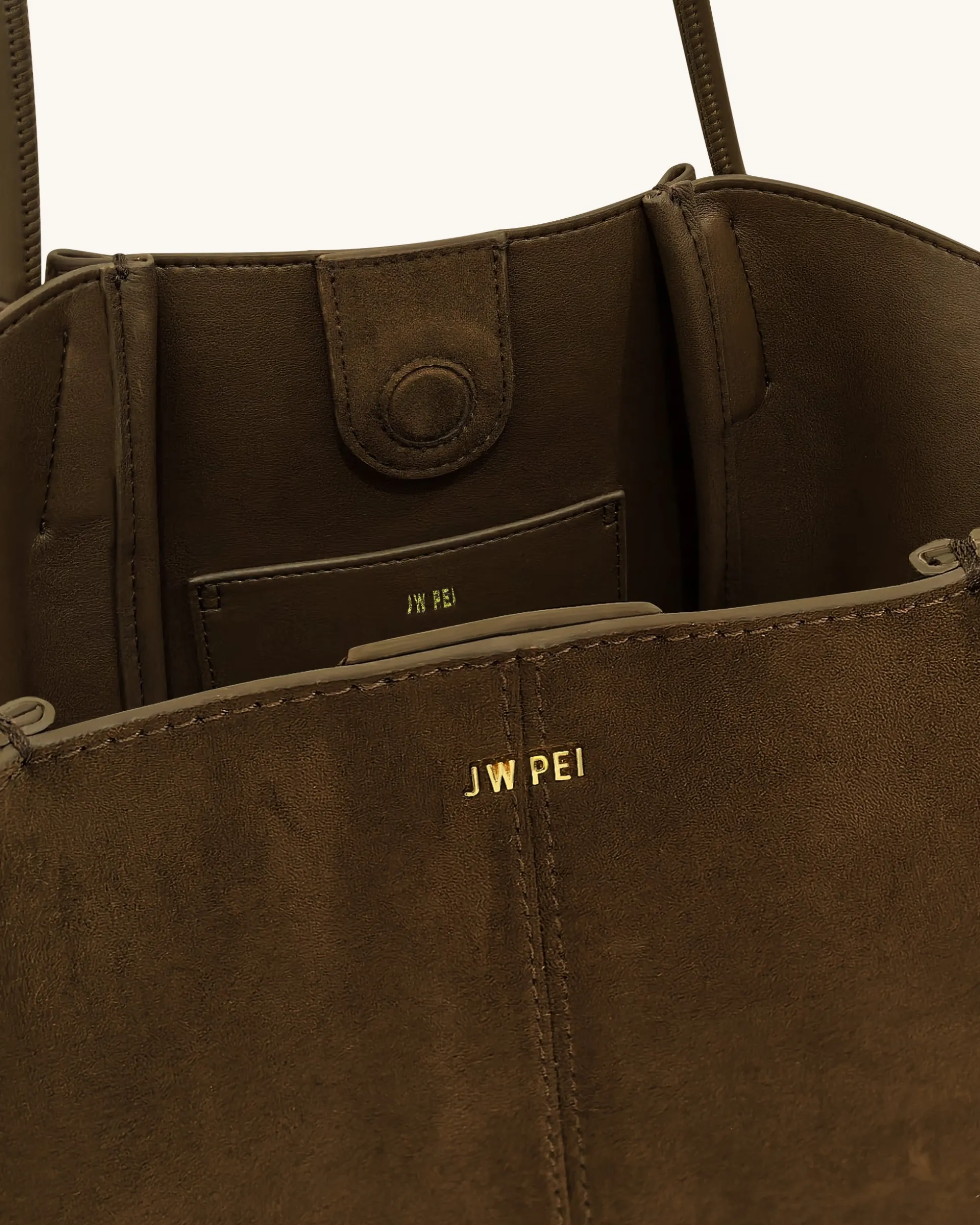 Nala Wide Tote Bag - Mocha Brown