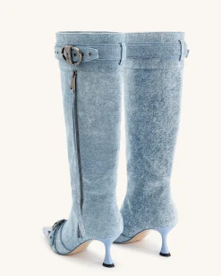 Nico Denim Boot - Blue