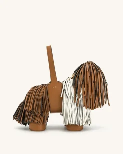 Nita Puppy Shape Handbag - Brown