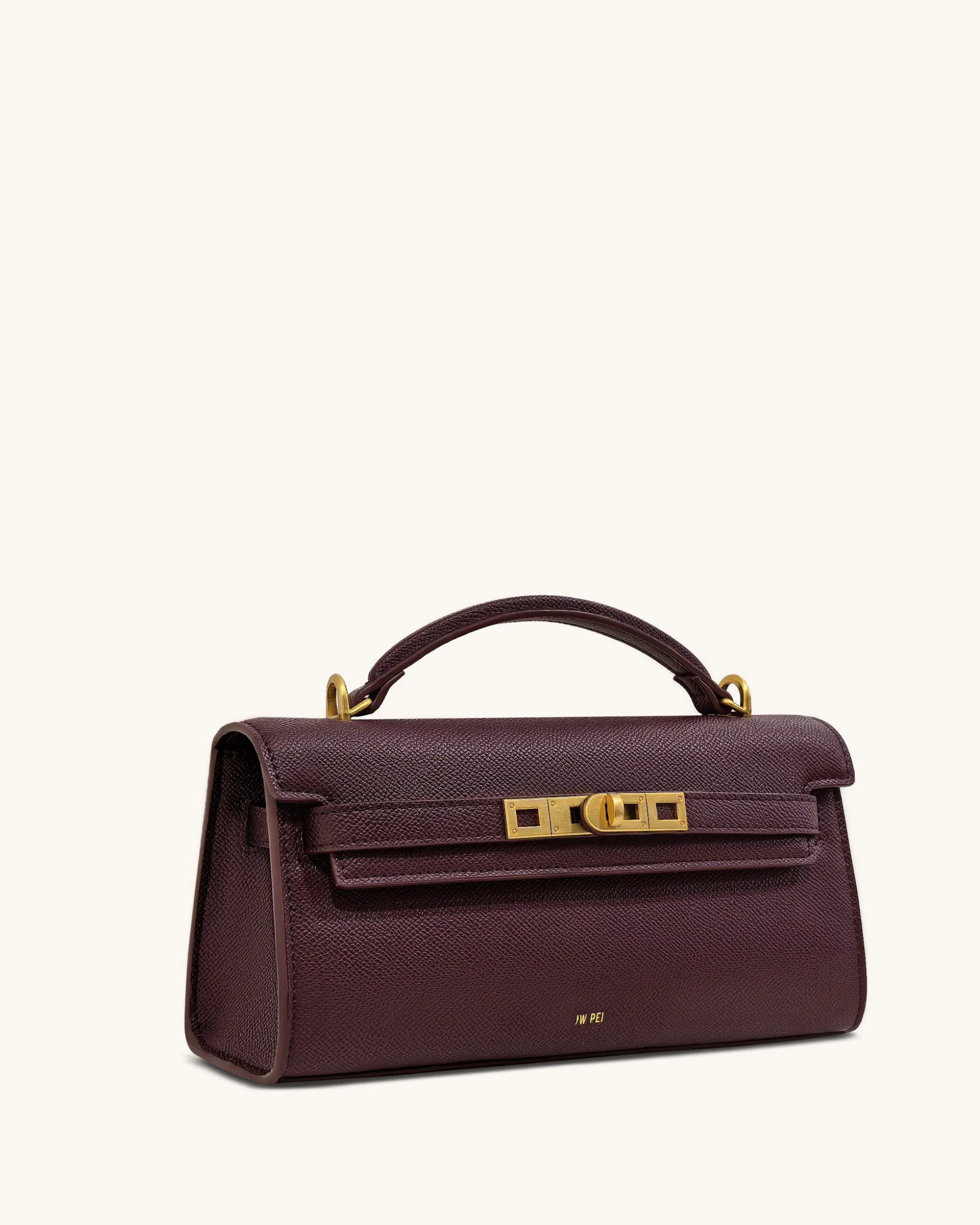 Noor Top Handle Bag - Deep Burgundy