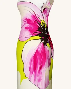 Olivia Floral Halter Gown - Multicolor