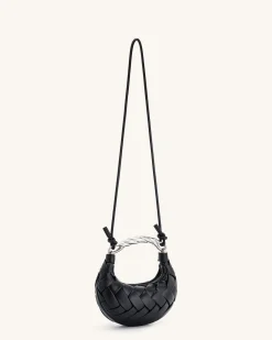 Orla Weave Handbag - Black