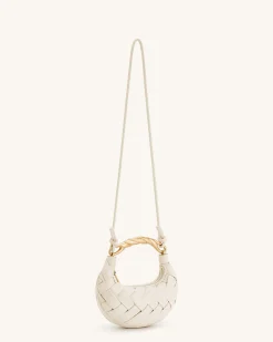 Orla Weave Handbag - White | JW PEI