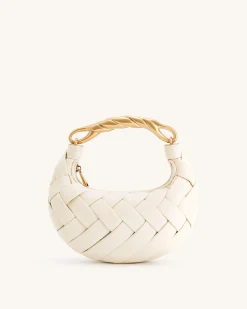 Orla Weave Handbag - White | JW PEI
