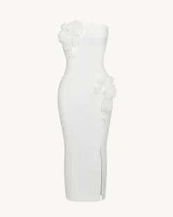 Petal Perfection Cocktail Dress - White