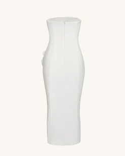 Petal Perfection Cocktail Dress - White