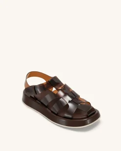 Piper Platform Sandal - Coffee