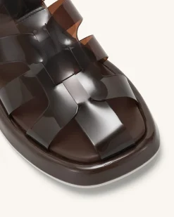Piper Platform Sandal - Coffee