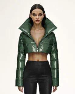 Puffer Jacket - Olive Green