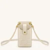 Quinn Phone Bag - Ivory Croc