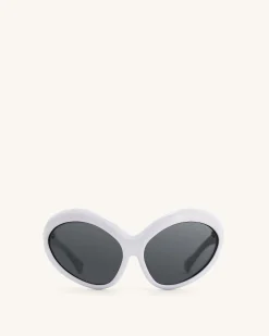 Quorra Cateye Sunglasses - White