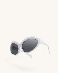 Quorra Cateye Sunglasses - White