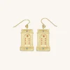 Roman Arch Earrings - 18ct Gold Plated & Multicolor Zircon