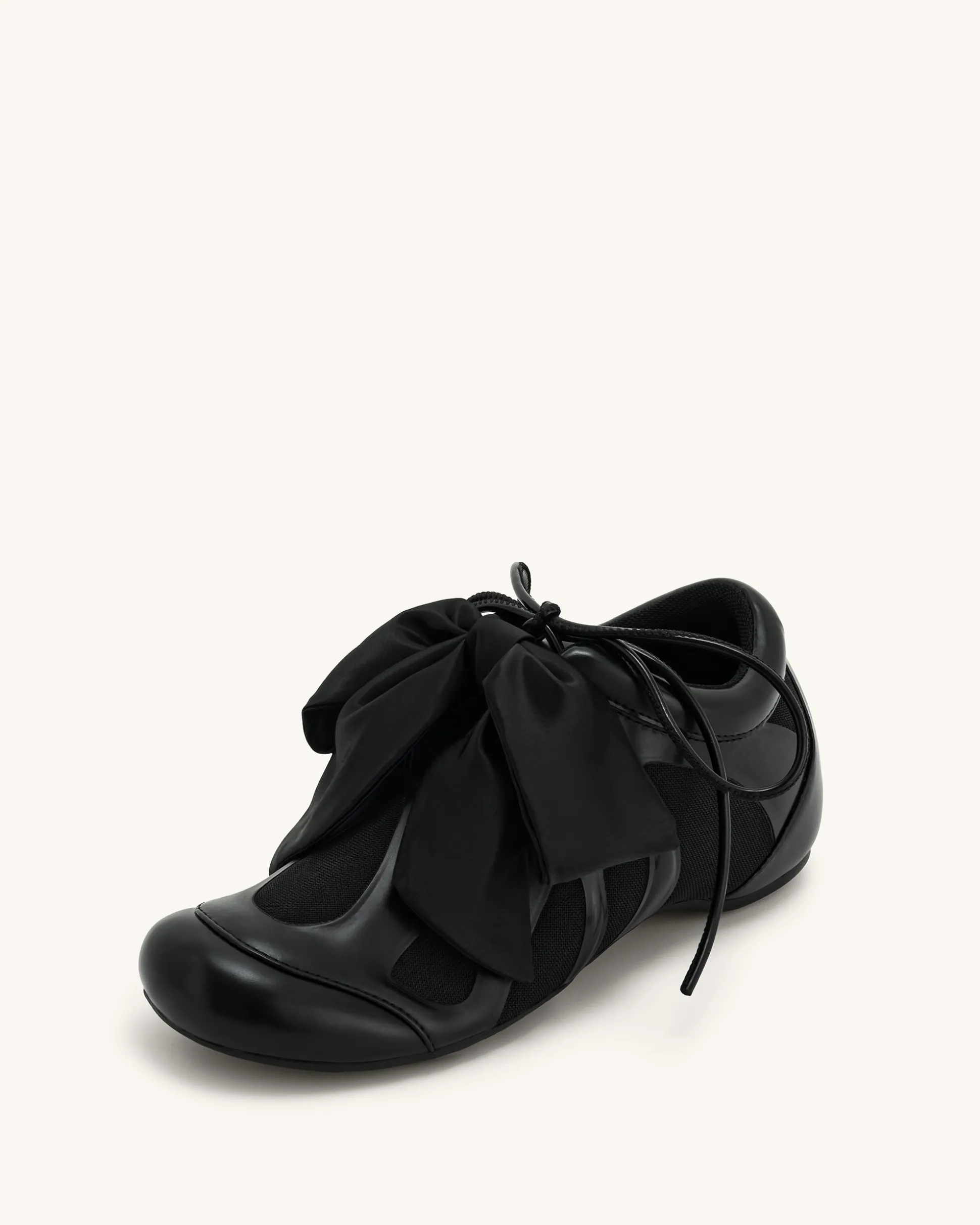 Rosie Bow Tie Low Top Sneakers - Black