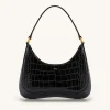 Ruby Shoulder Bag - Black Croc