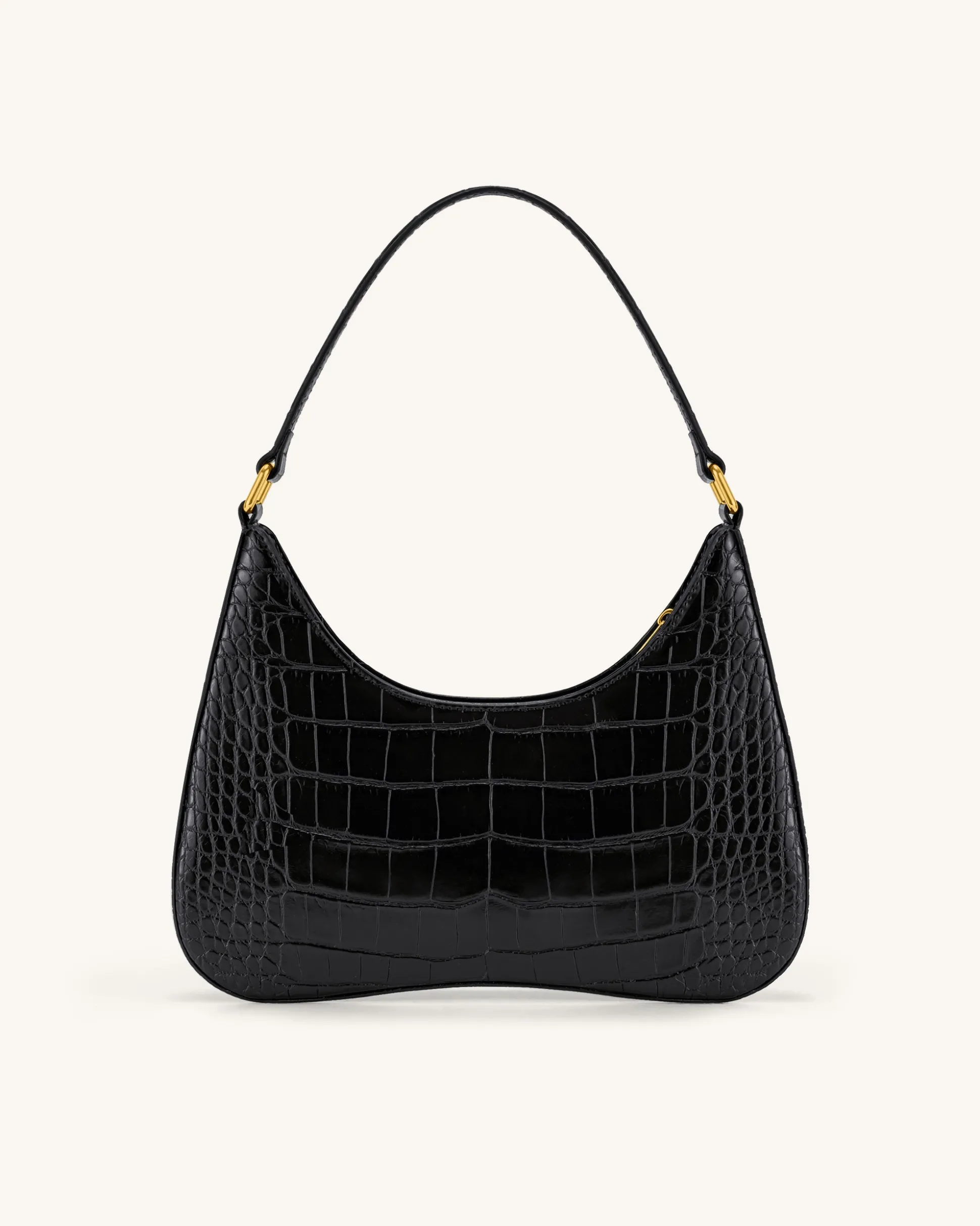 Ruby Shoulder Bag - Black Croc