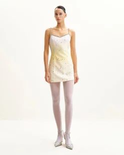 Sophia Crystal Embellished Mini Dress - Multicolor