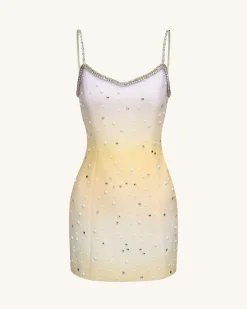 Sophia Crystal Embellished Mini Dress - Multicolor