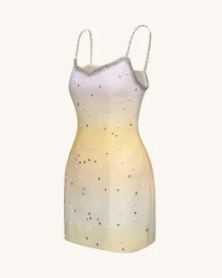 Sophia Crystal Embellished Mini Dress - Multicolor