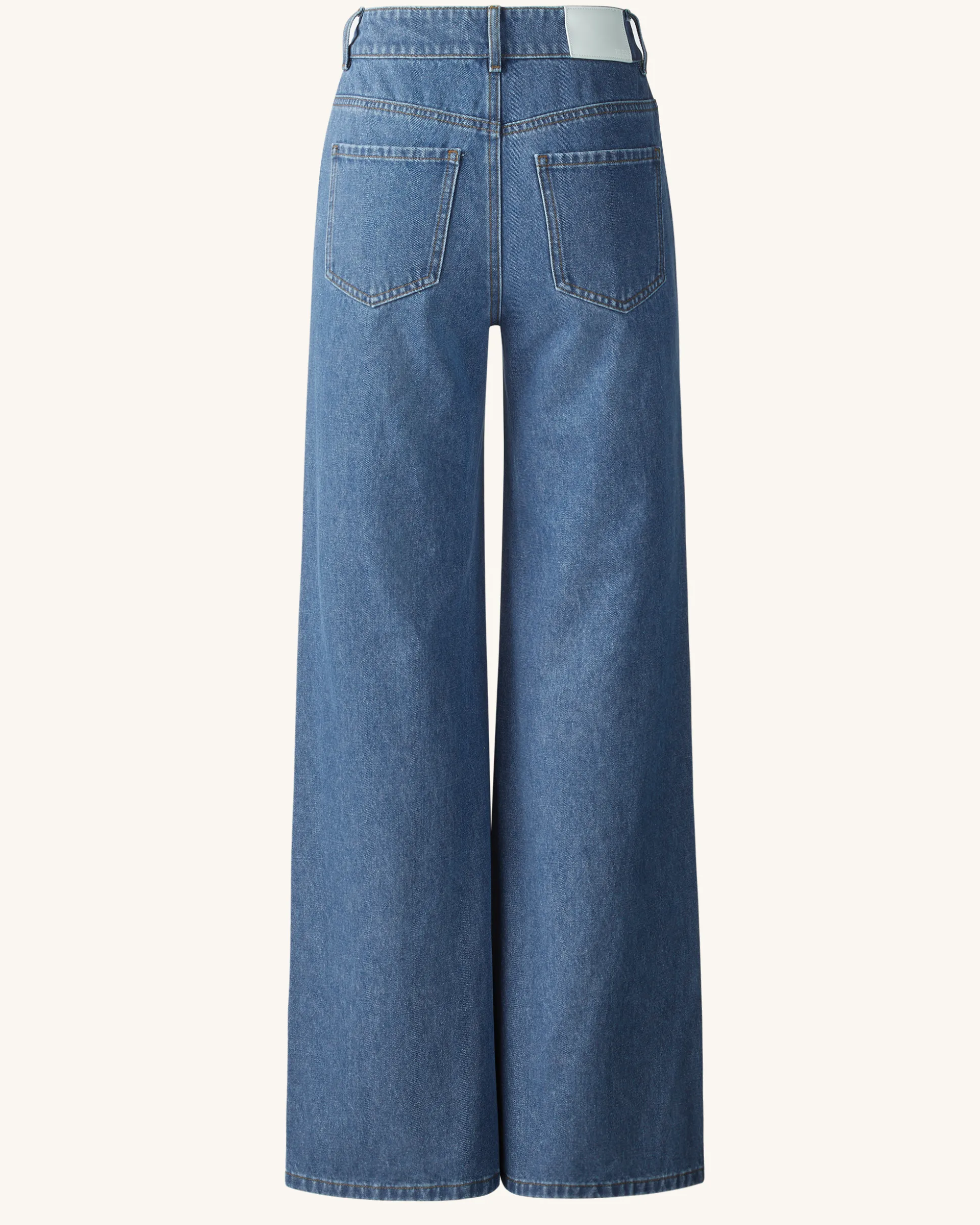 Sophia Embellished Heart Cut-Out Denim Jeans - Medium Blue