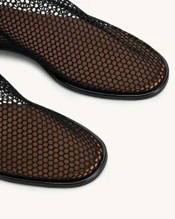Sophia Mesh Boots - Black