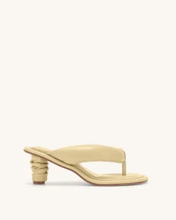 Talia Puffed Sandal - Butter