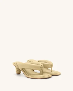 Talia Puffed Sandal - Butter