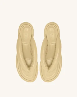 Talia Puffed Sandal - Butter