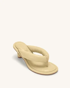 Talia Puffed Sandal - Butter